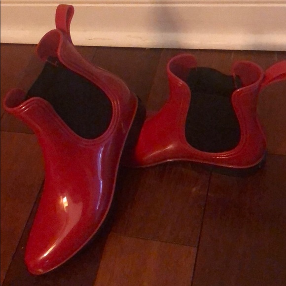 NWOT Red RAIN BOOTS 🌧 - Picture 6 of 6
